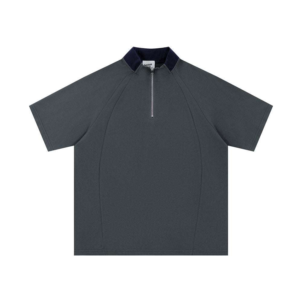 Мужской летний повседневный топ в стиле пэчворк с контрастными цветами