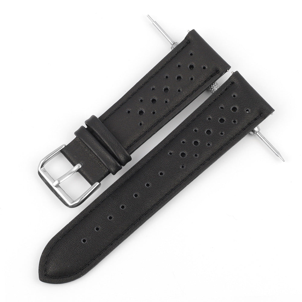 Simple All-match Porous Breathable Leather Watch Strap Accessories