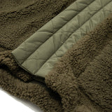 Мужская флисовая куртка в японском стиле в стиле ретро с V-образным вырезом контрастного цвета