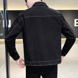 Рабочая свободная модная джинсовая мужская куртка