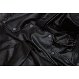 Мужское ретро-пальто из искусственной кожи с объемными карманами и хлопковой подкладкой