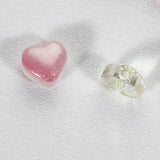 20 PCs Love Glass Spacer Aurora Transparent Czech Beads Perforated Beading Accessories