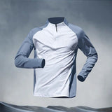 Half Zipper Training Wear Men's Quick Drying Clothes Long Sleeve Trousers Suit