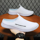 Men's Breathable Loafers Heel-free Closed-toe Slippers