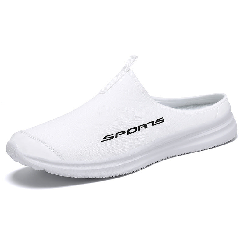 Men's Breathable Loafers Heel-free Closed-toe Slippers