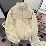 Мужская зимняя утолщенная бархатная рабочая одежда с хлопковой подкладкой куртка пальто