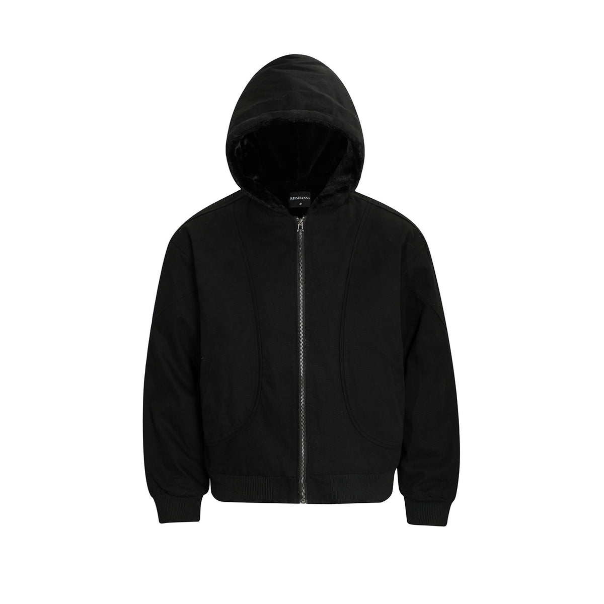 Утепленная куртка из хлопка в стиле ретро с чистым цветом