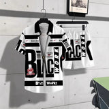 Fashion Trend Animal Pattern Casual Short Sleeve Shirt Shorts Suit