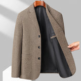 Весенне-осенний мужской новый шерстяной костюм пальто