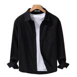 Simple solid color shirt, casual coat in artistic style