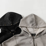 Новая куртка с капюшоном в стиле ретро с эффектом стирки