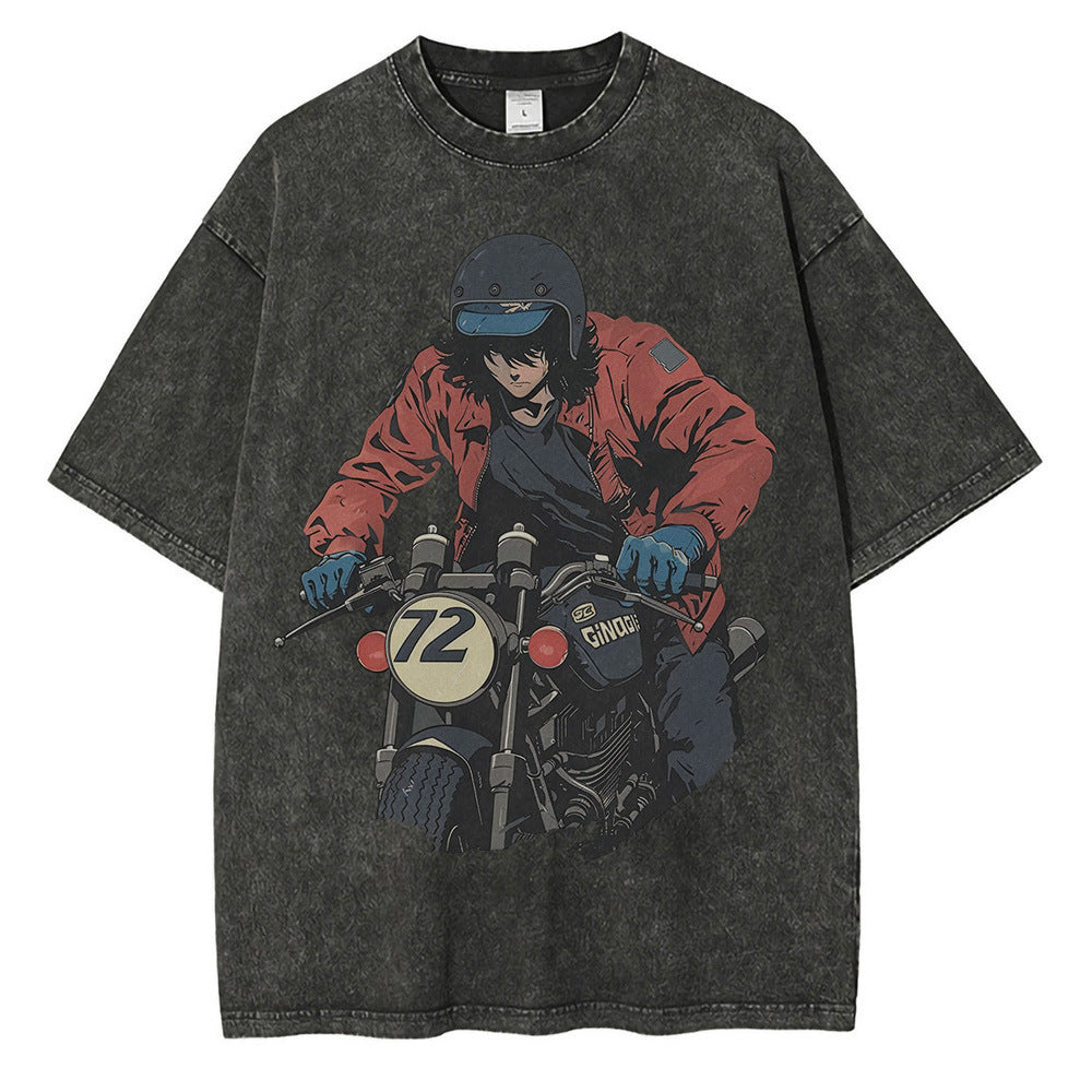 Vintage Mens Casual Painted Top