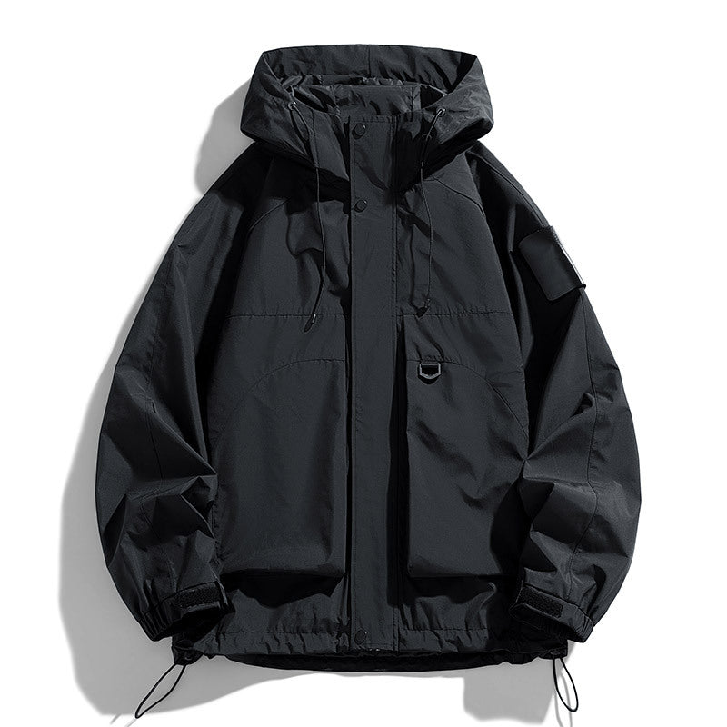 Куртка мужская ветрозащитная водонепроницаемая повседневная модная рабочая одежда пальто