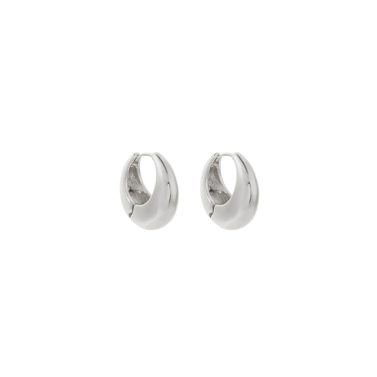 Brass Retro Minority Ear Clip Earrings Personalized Earrings Female Fashion