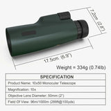 High Magnification Zoom Monocular Telescope
