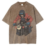 Vintage Mens Casual Painted Top