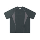 Мужская летняя футболка Simplicity Metal Label Loose