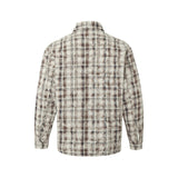 Retro Tie-dyed Distressed Plaid Long-sleeved Shirt Loose