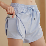 Anti-exposure Fake Two-piece Sports Shorts