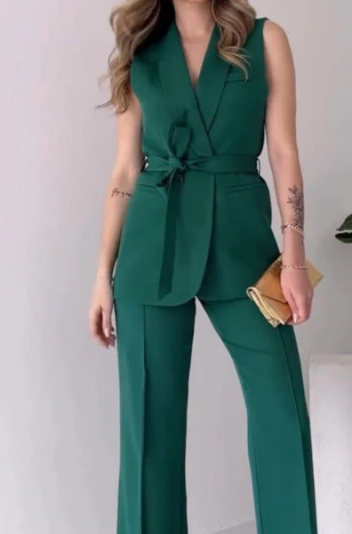 Women's Simple Solid Color Fashion Casual Elegant Outfit