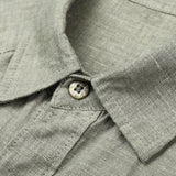 Pure Linen Cardigan Coat Spring Summer Men New Long Sleeve