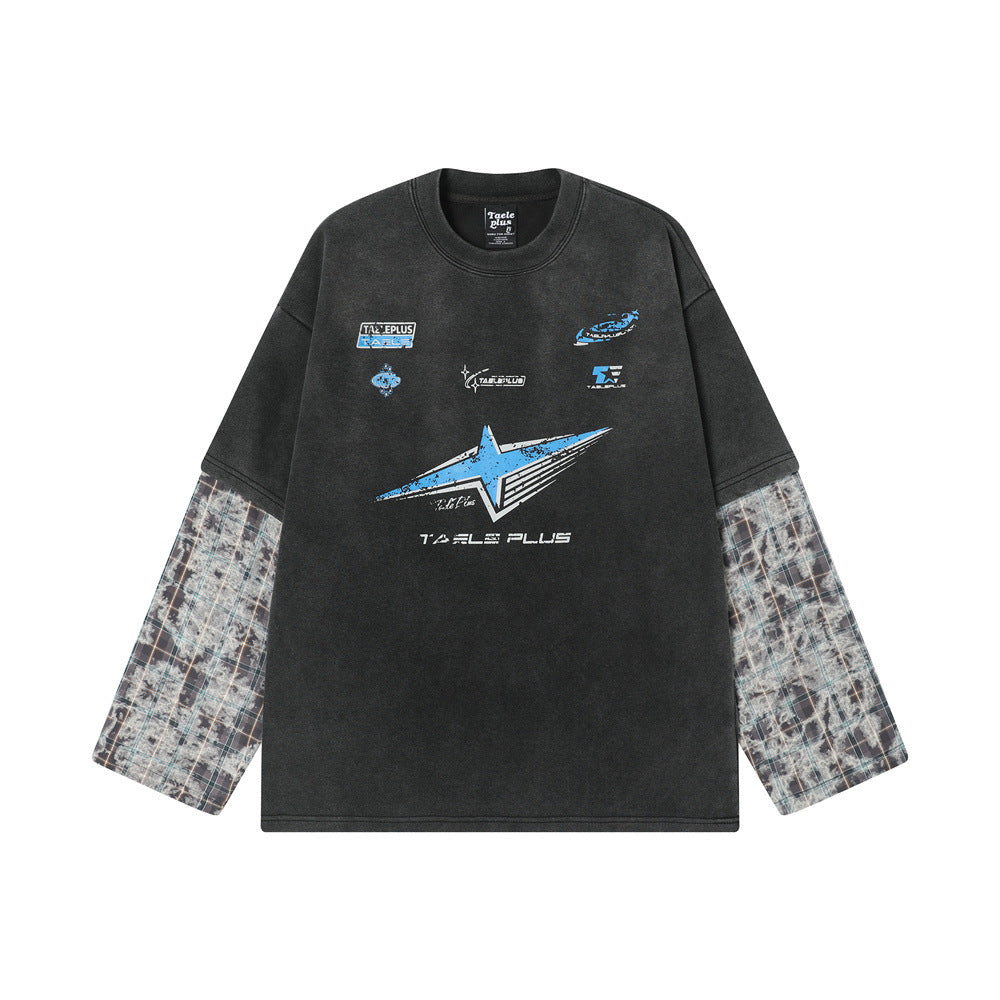 Мужской топ с принтом Water XINGX весна-осень