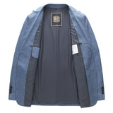 Мужской однотонный пиджак, легкий деловой костюм