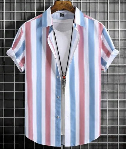 Plus Size Casual 3D Digital Print Short Sleeve