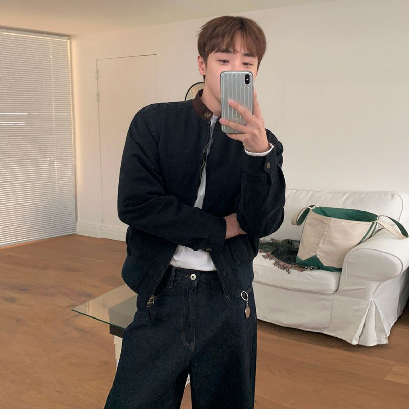 Мужская модная весенняя свободная повседневная куртка