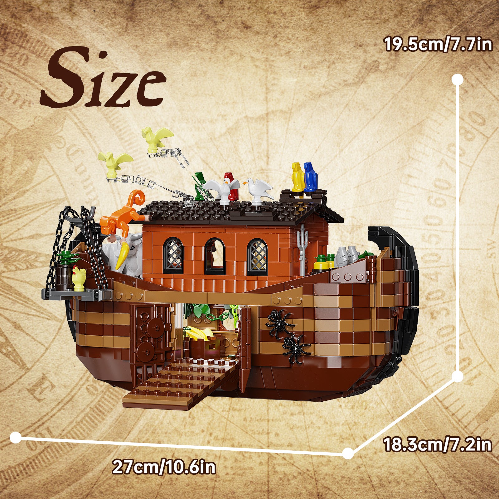 Construction Ship Series Assembling Toys Building Block Set Ornaments