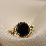 Crystal Handmade Multi-color Stone Color Retaining Ring