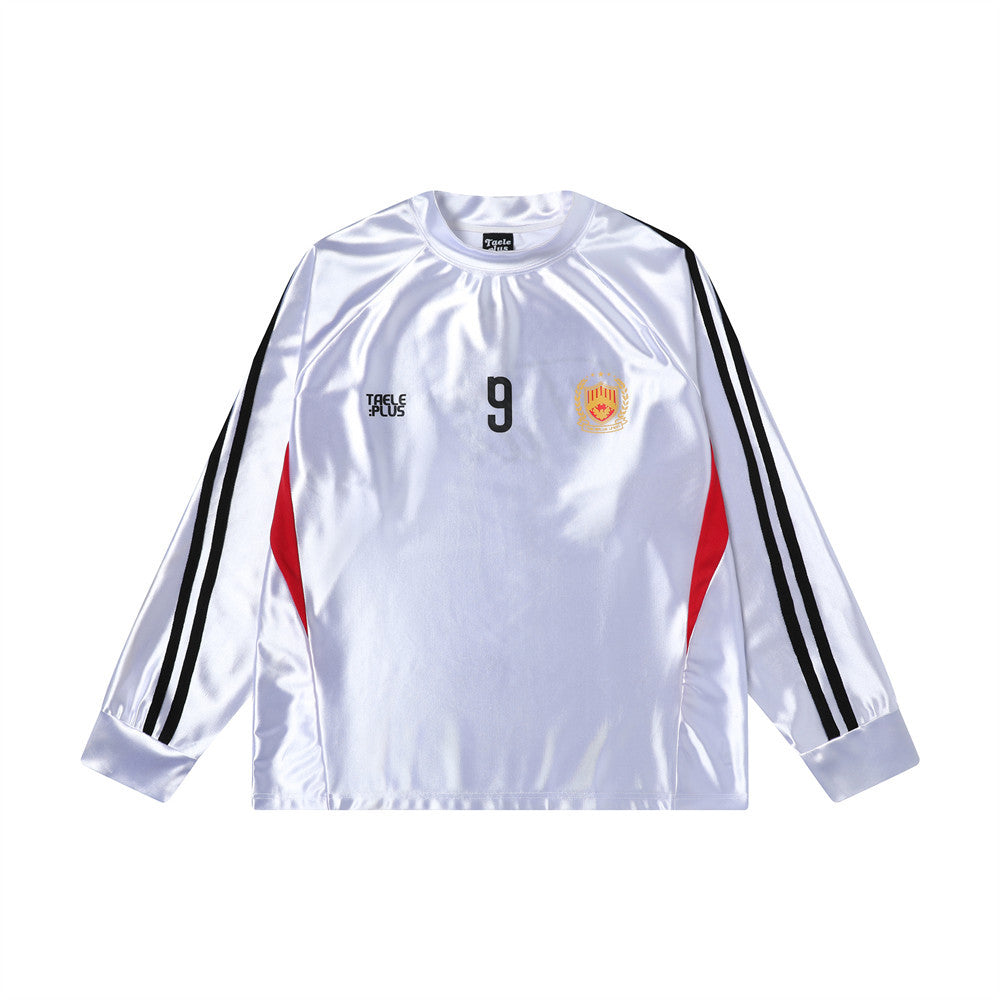 Полосатый спортивный топ с принтом букв весна-осень