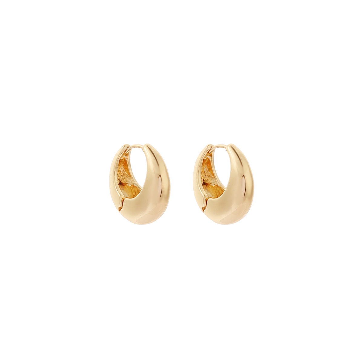 Brass Retro Minority Ear Clip Earrings Personalized Earrings Female Fashion