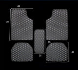 Universal Right Rudder Foot Pad Leather Quilted Embroidered Full Surround