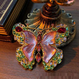Бабочка Rhinestone ширин брош костюми гарданбанд