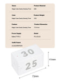 Cube Gravity Flip Sensor Kitchen Digital Timer With 10 Different Time Settings Clock For Game Workout Office Classroom Training