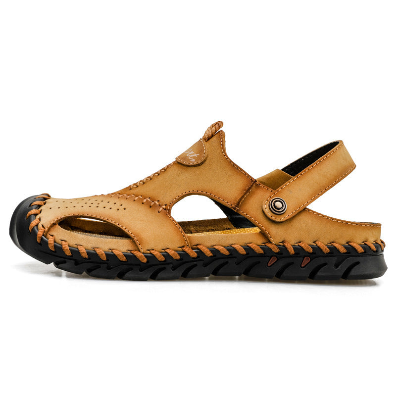 Men's Breathable Casual Hollow Leather Sandals