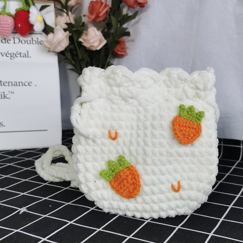 Hand Knitting To Make Crochet Diy Material Bag
