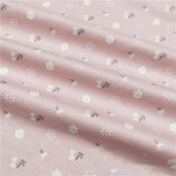 Cotton Cartoon Green Deer Squirrel Fabric