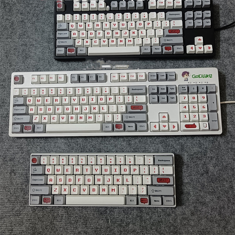 Pixel Video Game Theme Sublimation PBT Keycaps