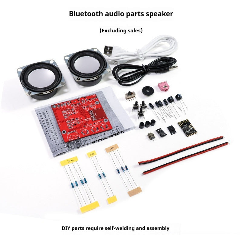 Bluetooth Speaker DIY Kit Amplifier Stereo Assembled Circuit Board Components Welding Practice Electronic Production Kit