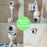 WiFi CAMERA 1080P Bulb 4X Zoom E27 Socket Home 5G WiFi Alarm &amp; Monitoring