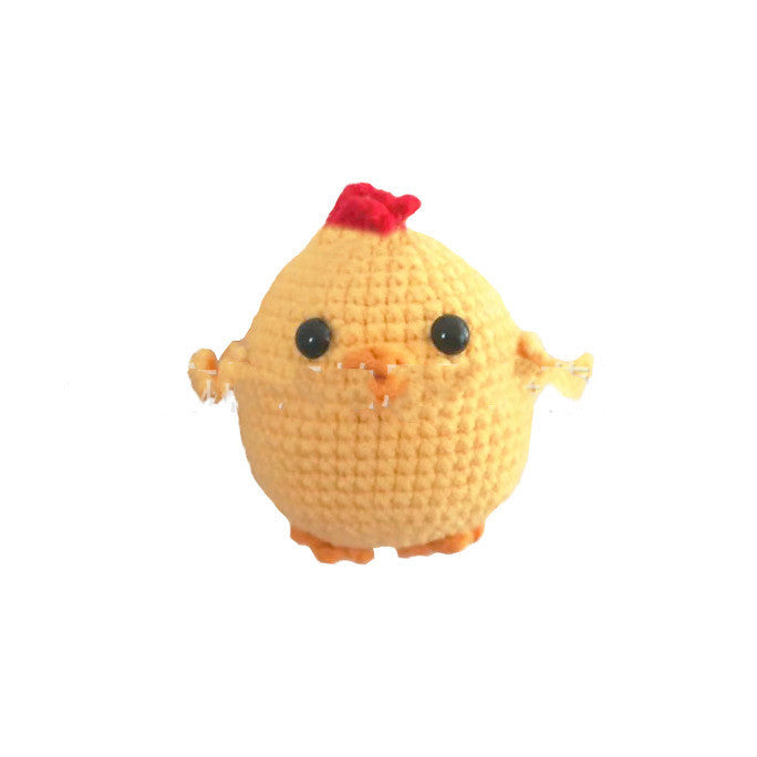 Red Embroidery New Product Handmade Crochet Knitting Doll DIY Beginner Learning Crochet Woolen Material Bag