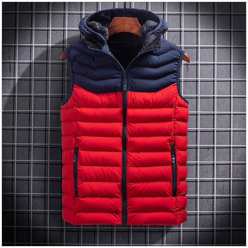 Men's vest autumn and winter korean fashion down cotton plus fertilizer