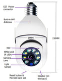 WiFi CAMERA 1080P Bulb 4X Zoom E27 Socket Home 5G WiFi Alarm &amp; Monitoring