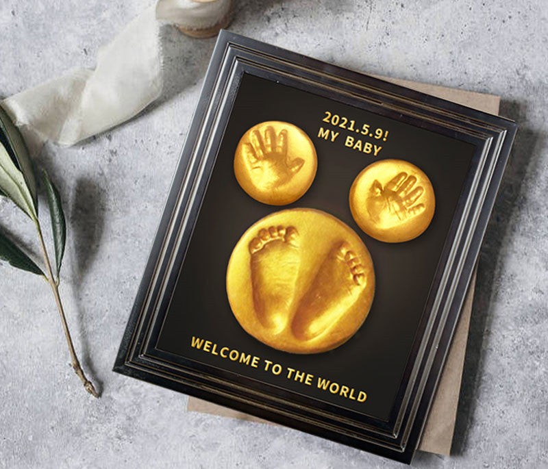 Hand And Foot Print Mud Hand And Foot Print Permanent Lanugo Souvenir Making Baby Full Moon Gift