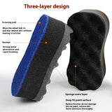 Three-layer Large Wave Car Sponge Car Cleaning Supplies