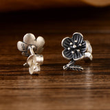 Retro Personality Men And Women Lotus Ear Studs