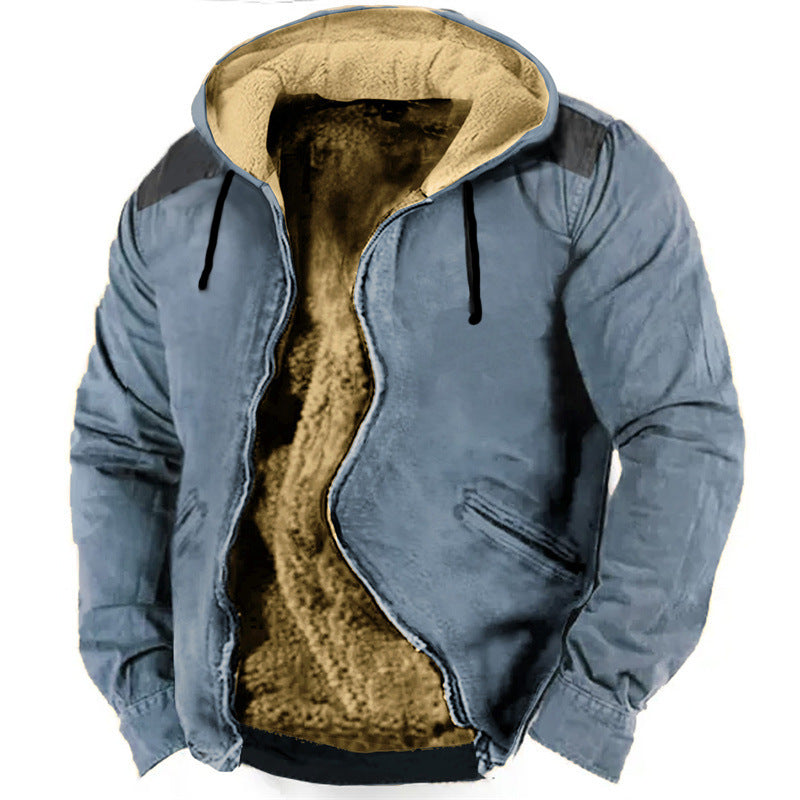 3D Printed Hoodie With Multicolored Pattern