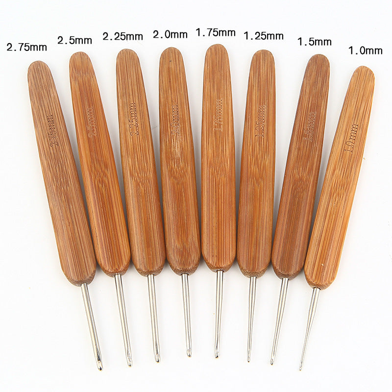 DIY Hand Knitting Tool Carbonized Bamboo Crochet